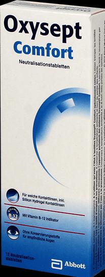 Produktbild Oxysept Comfort 12 Neutralisierungstabletten (Peroxid-System, 12 ml)