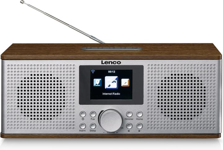 Lenco DIR-170, DAB+ Internet Radio, Walnut (Web radio, DAB+, Bluetooth)