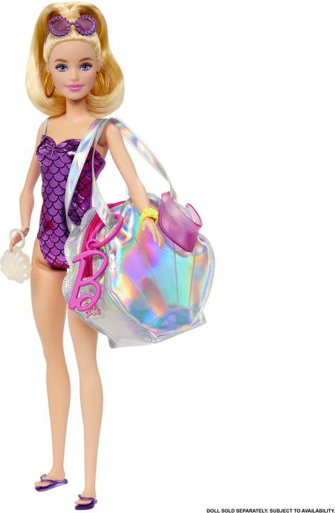 Produktbild Barbie Fashion Kleidung und Deluxe-Tasche mit Zubehör im Thekendisplay