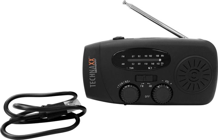 Actual product image Technaxx Hand Crank And (FM, AM)