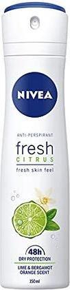 Actual product image NIVEA Fresh Citrus Antiperspirant 48H 150ml (Spray, 150 ml)