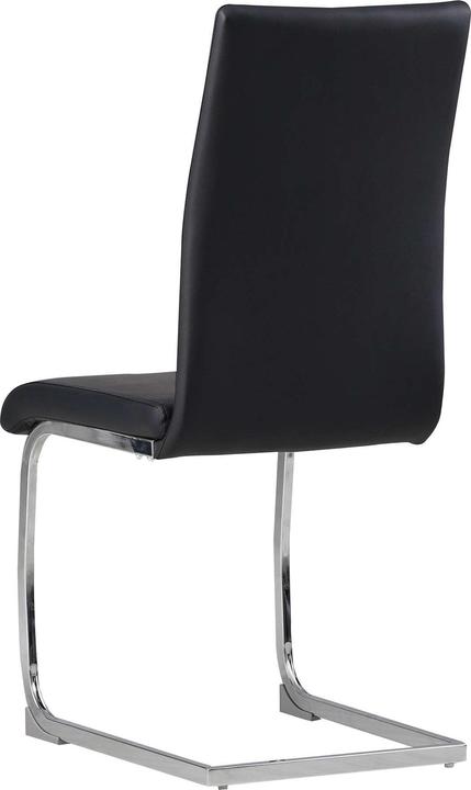 Produktbild Albatros International ALBATROS Freischwinger Stuhl BURANO 4er Set, Schwarz - Esszimmerstuhl Schwingstuhl mit Modernem Desi