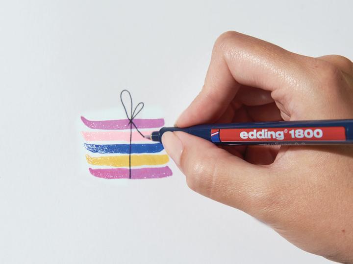 Immagine prodotto Edding Penna a punta di fibra 1200 colorpen metallizzata (Oro, 1 x)