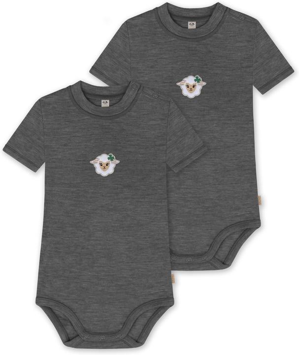 Immagine prodotto Normani Set di 2 body baby merino a maniche corte "Tihoi" - 9313 (92)
