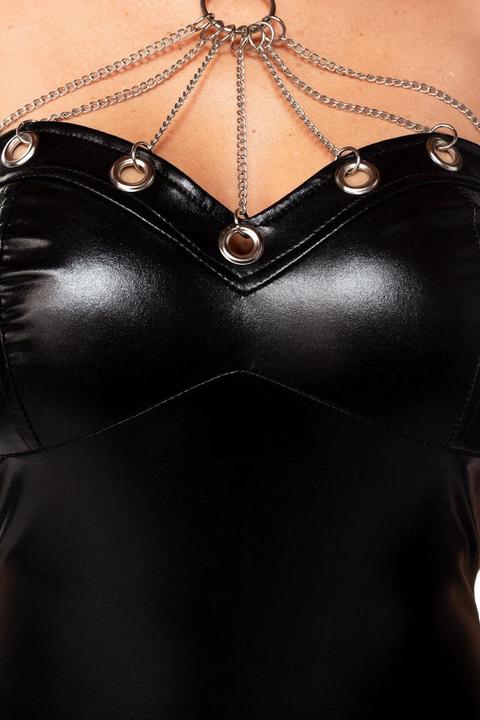 Actual product image Saresia Wetlook jumpsuit with collar (XL)