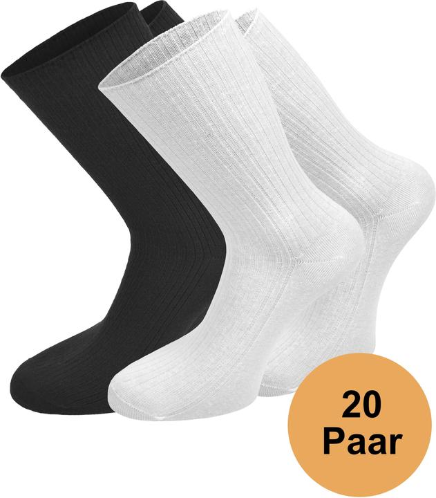 Normani 20 Paar Socken Unisex Business Socks Baumwollsocken Berufssocken - 9685