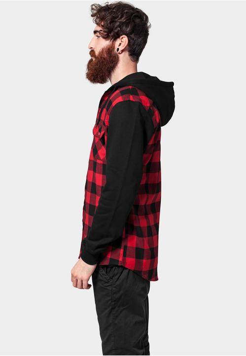 Immagine prodotto Urban Classics Camicia con cappuccio e maniche in flanella a quadri (M)