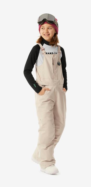 Produktbild Wedze Snowboardhose Latzhose Kinder Piste - 500 weiss (152)