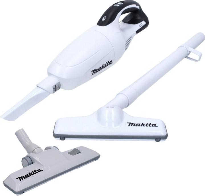 Actual product image Makita DCL 181 FZW Battery Vacuum Cleaner 18 V White + Switchable Floor Nozzle - without battery, without