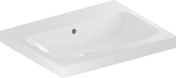 Image du produit Geberit iCon Light lavabo, 60 cm x 48 cm, sans trou pour robinetterie, avec trop-plein,501834 (500 mm, 600 mm)