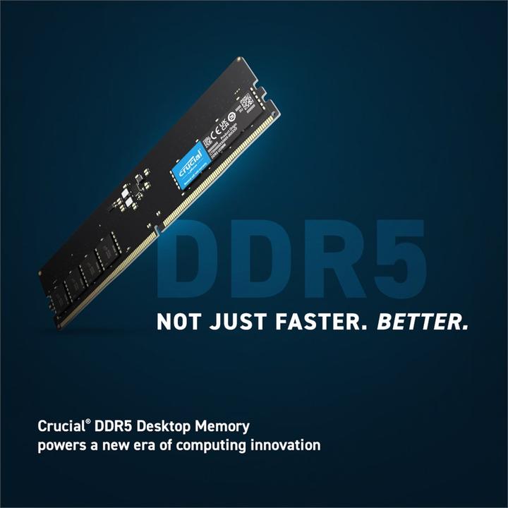 Actual product image Crucial CT32G48C40U5 (1 x 32GB, 4800 MHz, DDR5 RAM, DIMM)