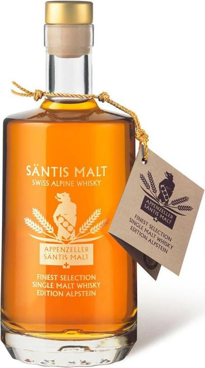 Säntis Malt Appenzeller Single Malt Edition Alpstein No. 10 Merlot Finish Whisky (Single Malt, 1 x 50 cl)