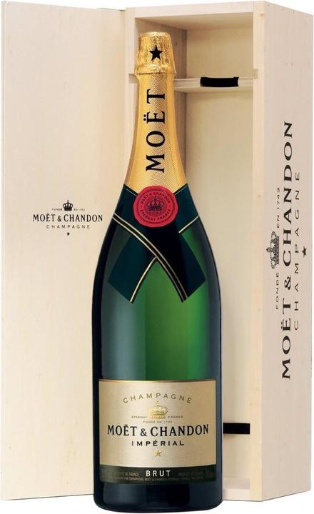 Moët & Chandon Jeroboam Brut Imperial Champagne in wooden box (1 x 300 cl)