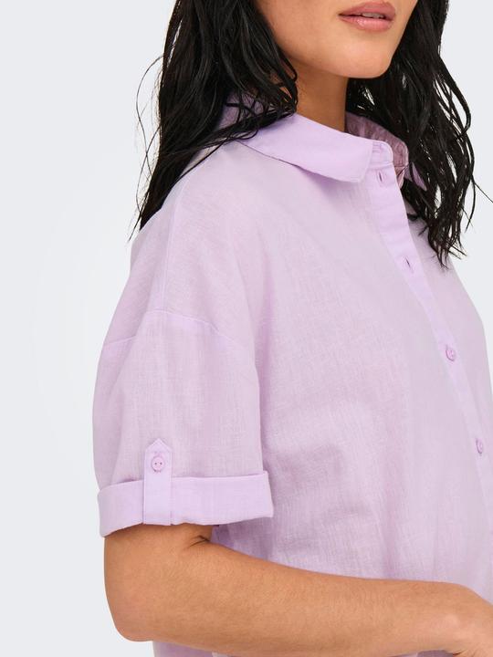 Image du produit JdY Locker geschnitten Hemdkragen Voluminöser Armschnitt Midikleid Kleid (S)