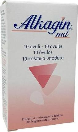 Immagine prodotto Alkagin Ovuli vaginali rinfrescanti protettivi e lenitivi 10 pezzi (Lozione per il lavaggio intimo)
