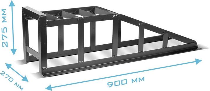 Produktbild Stahlwerk Auffahrrampe GT-14 ST 2er Set mit 2 Tonnen Tragkraft Auffahrbock