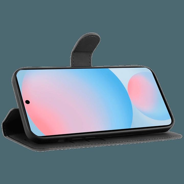 Produktbild Just in Case Pu-Leder Premium Book Hülle Schwarz Samsung Galaxy S24 FE (Samsung Galaxy S24 FE)
