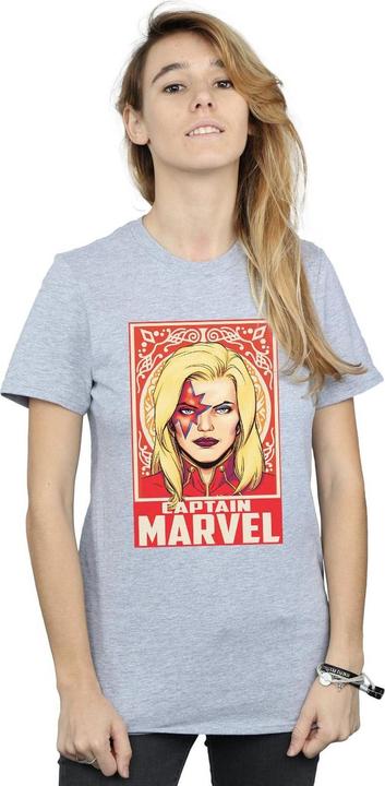 Captain Marvel Ornament TShirt (XXL)