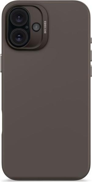 Actual product image Decoded AntiMicrobial Silicone Backcover iPhone 16 Plus Black (Apple iPhone 16 Plus)