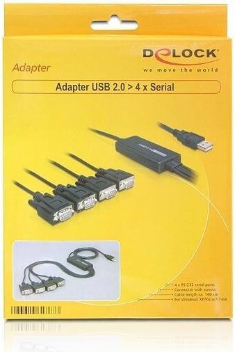 Produktbild Delock Schnittstellenkabel USB auf Seriell (1.40 m)