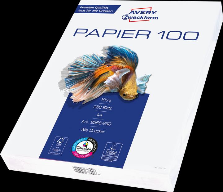 Actual product image Avery Printer and copier paper (100 g/m², 250 x, A4)