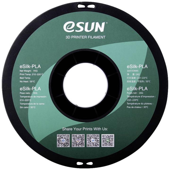 Actual product image eSUN eSilk (PLA, 1.75 mm, 1000 g, Gold)