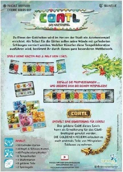 Produktbild SG007 - Cóatl- Kartenspiel, für 1-4 Spieler, ab 10 Jahren (DE-Ausgabe) (Deutsch)