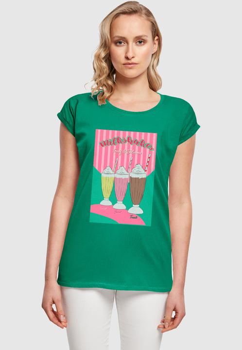 Actual product image Mister Tee MisterTee Ladies Milkshake Tee - Extended Shoulder Tee - 178079 (S)