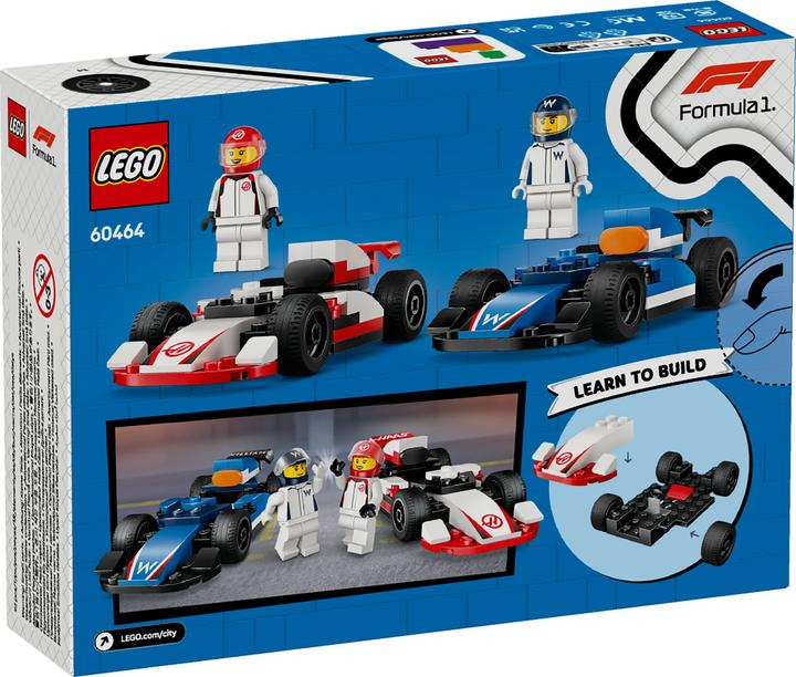 Produktbild LEGO F1 Williams Racing und Haas F1 Rennautos (60464, LEGO City)