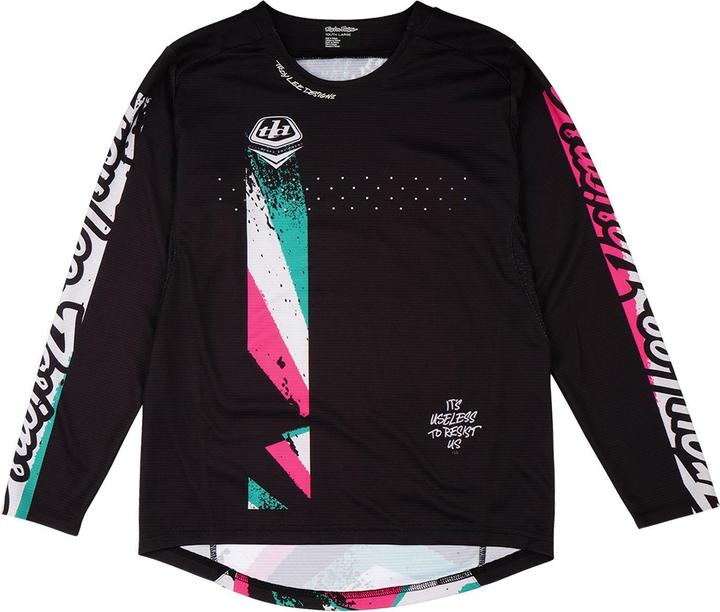 Troy Lee Designs Sprint Jersey, Full Pull, black, youth L (L)
