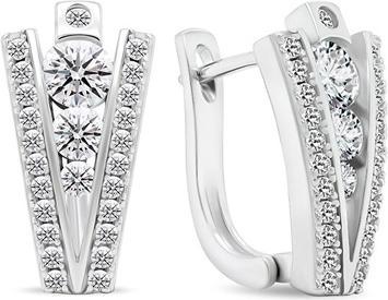 Produktbild Brilio Silver - Sparkling silver earrings with zircons EA463W