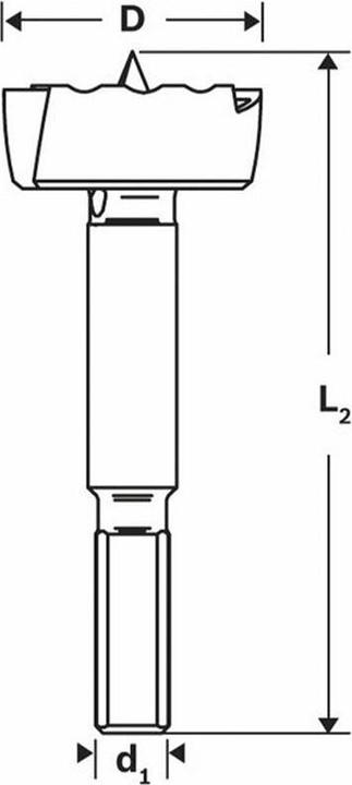 Produktbild Bosch Professional Zubehör Forstnerbohrer 45mm (10 mm)