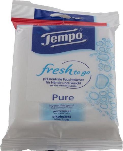 Actual product image Tempo Fresh to go Pure (10 Piece)
