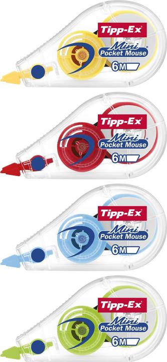 Produktbild Tipp-Ex Korrekturroller Mini Pocket Mouse 5 mm, 10 Stück