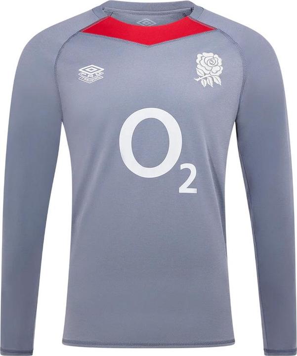 Immagine prodotto Umbro 24/25 Maglia Allenamento Vestibilità Rilassata England Rugby Manica Lunga Uomo (XXL)
