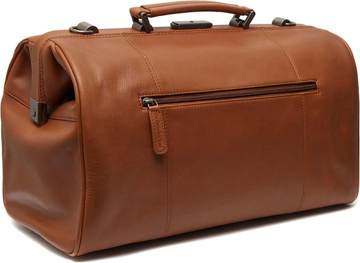 The Vegan Cow Chesterfield Brand Leren Weekendtas Cognac Texel (22.90 l)
