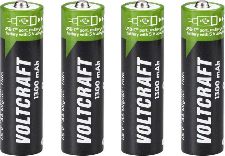 Voltcraft Accu-Rechargeable (4 Stk., AA, 1300 mAh)