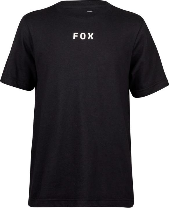 Actual product image Fox Tee 23 Yth Flora Ss Blk Ym (M)