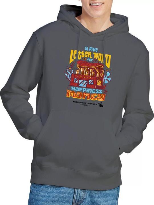 Immagine prodotto Spongebob Squarepants Money Felpa con Cappuccio Mr Krabs Uomo (M)