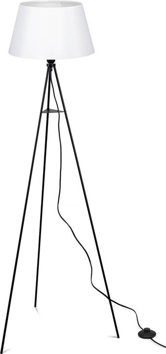 Produktbild Elc Elsika Tripod-Stehleuchte, Stoffschirm, weiss (E27)