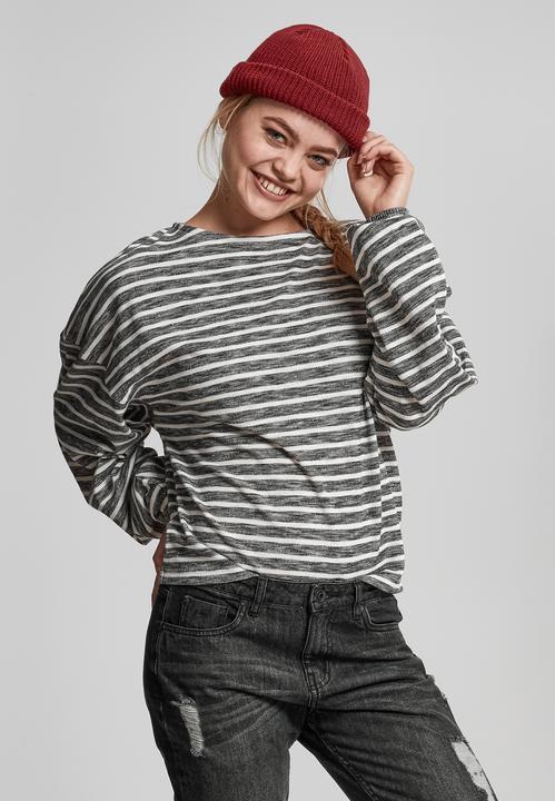 Actual product image Urban Classics Ladies Oversize Stripe Pullover (M)