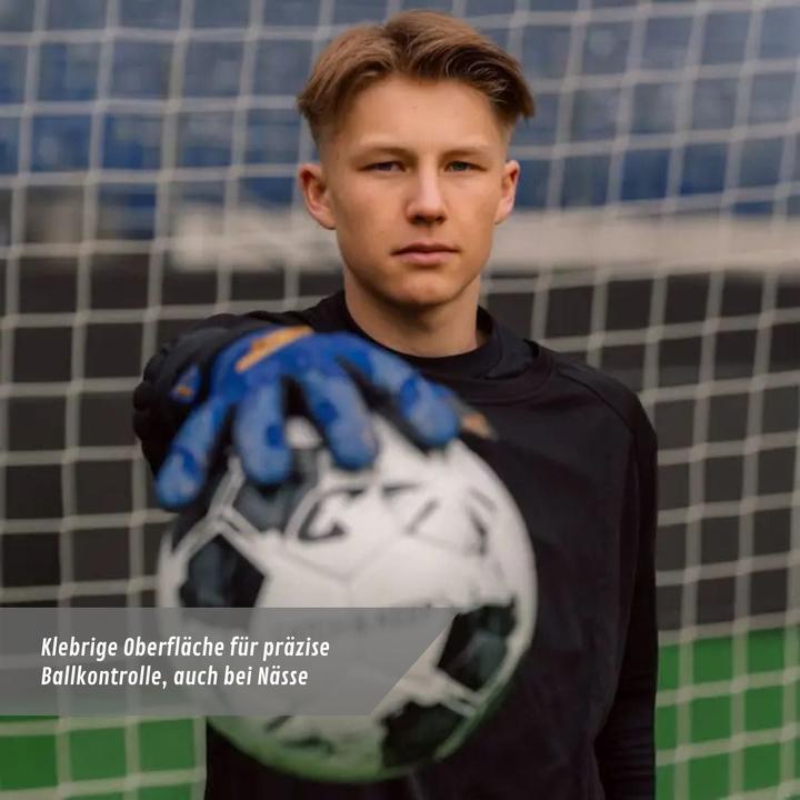 Actual product image Catch & Keep Fussballhandschuhe Pulse X Blue Gr. 10 Torwart Goalie Handschuhe (10)
