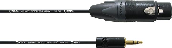 Produktbild Cordial CPM 1.5 FW-BAL - Sym. Klinken-Verbindungskabel 3.5mm Klinke NEUTRIK (1.50 m, 3.5mm Klinke (AUX), XLR)
