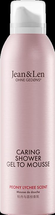 Actual product image Jean & Len Shower Gel to Mousse Peony/Lychee, 200ml (200 ml)