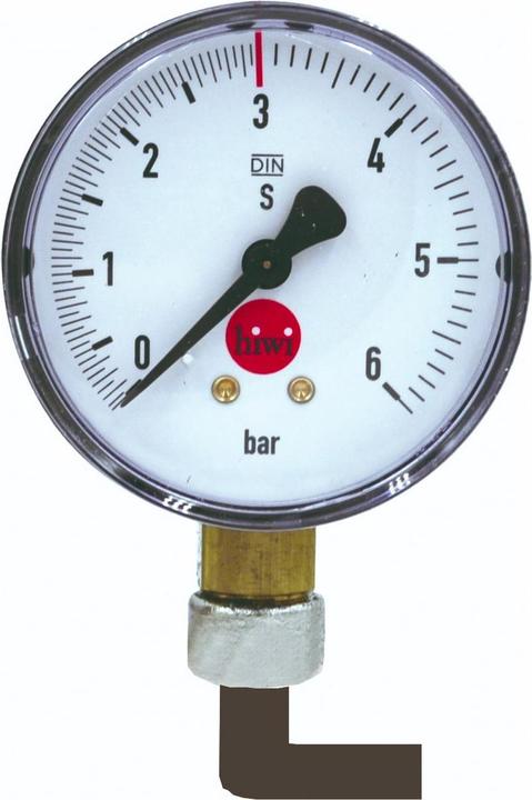 Produktbild Ich-zapfe Kontrollmanometer, Winkelkontrolluhr mit 90 Grad Krümmer