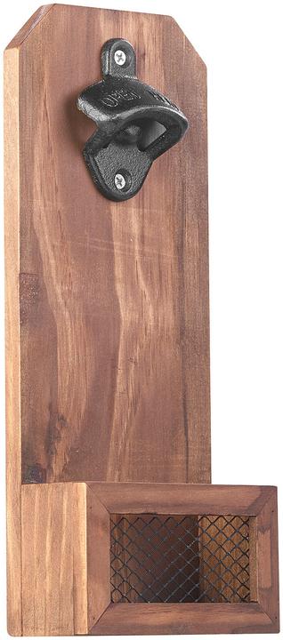 Produktbild Cucina di Modena 2er-Set Wand-Flaschenöffner mit Kronkorken-Auffangbehälter (Korkenzieher)