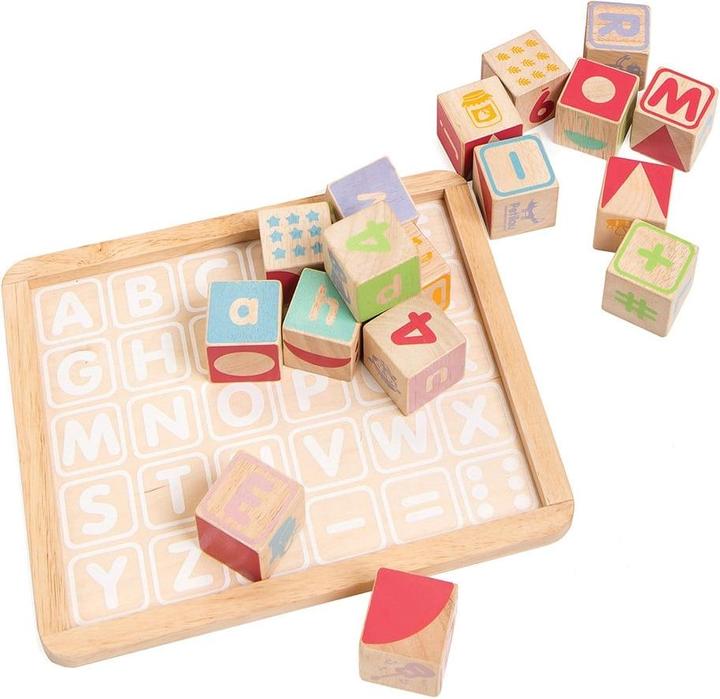 Image du produit Le Toy Van Cubes en bois colorés - ABC & plus