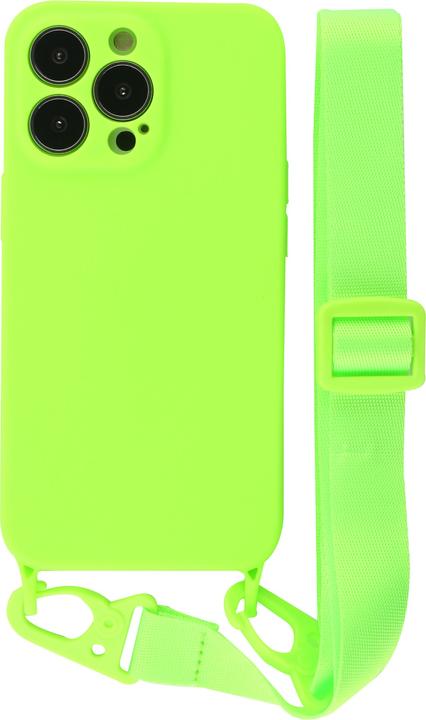 Image du produit PhoneLook Coque Silicone avec lanière et crochet vert clair (Apple iPhone 13 Pro Max)