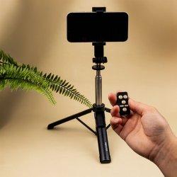 Actual product image Forever Bluetooth selfie stick tripod SST-100 black