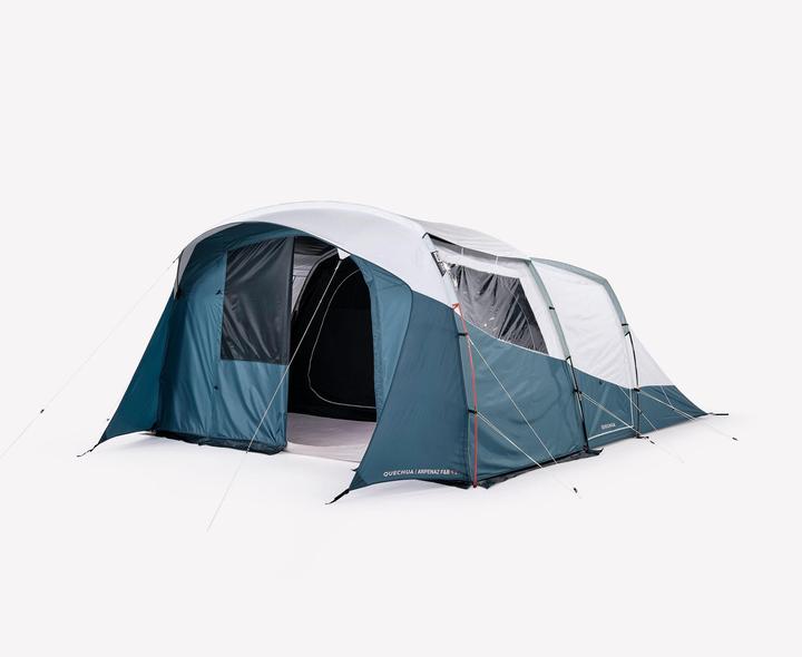 Immagine prodotto Quechua Tenda familiare con pali Fresh & Black - Arpenaz 5.2 per 5 persone 2 cabine (Tenda a tunnel, 16.70 kg, 5 persone)